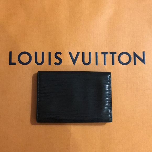 Louis Vuitton black epi leather 6 key ring wallet w front snap closure - Picture 3 of 4